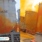 Viral Asap Oranye Muncul di Kawasan Industri Cikuasa Cilegon