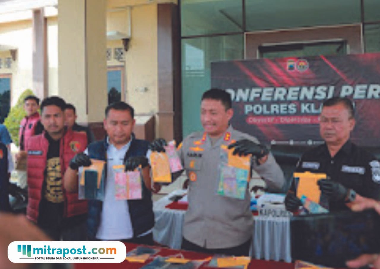 konferensi pers di Mapolres Klaten, Jumat (20/2/2026)/polres Klaten