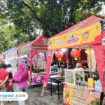 Foto : UMKM di sekitaran Klenteng Hok Tik Bio Pati baru didasarkan usai pembukaan oleh Plt Bupati Pati, Risma Ardhi Chandra. (Sumber. Mitrapost.com/ Ilham)