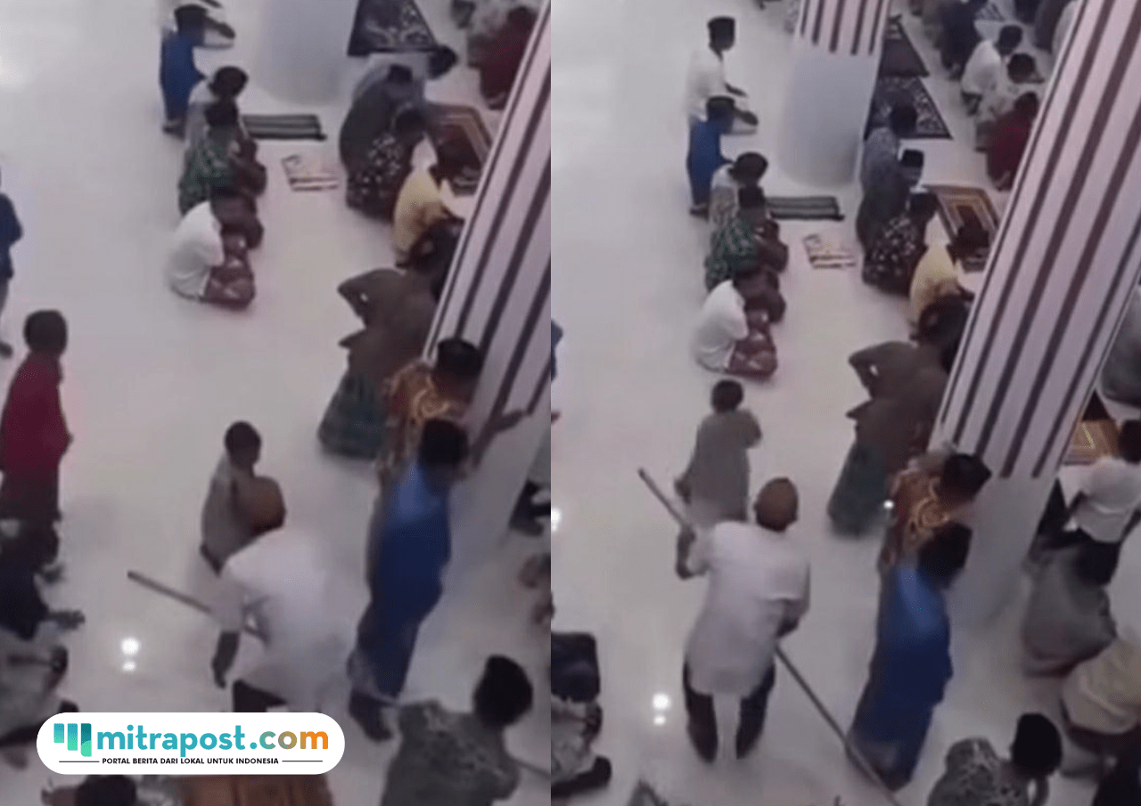 Foto : Tangkapan layar video viral shalat tarawih dari akun Instagram malangraya_info.