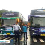 Foto : Armada bus persiapan menjemput para pemudik dari Jabodetabek tahun 2024 lalu. (Sumber. Mitrapost.com/ Ilham) Mudik Gratis