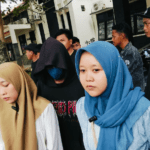Foto : Perwakilan keluarga korban mendatangi Polresta Pati minta diusut tuntas kasus tongtek berujung maut di Desa Talun. (Sumber. Mitrapost.com/ Ilham)