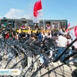 Foto : Suasana di depan PN Kelas IA Pati. (Sumber. Mitrapost.com/ Ilham) AMPB