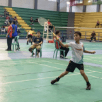 Atlet Bulu Tangkis bertanding di GOR Pesantenan Pati Foto : Atlet Bulu Tangkis bertanding di GOR Pesantenan Pati, Senin (30/03/2026). (Sumber. Mitrapost.com/ Ilham)