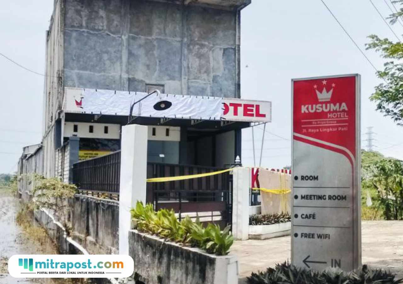 Foto : Kondisi Hotel Kusuma di Desa Dengkek Kecamatan Pati Kabupaten Pati. (Sumber. Mitrapost.com/ Ilham)