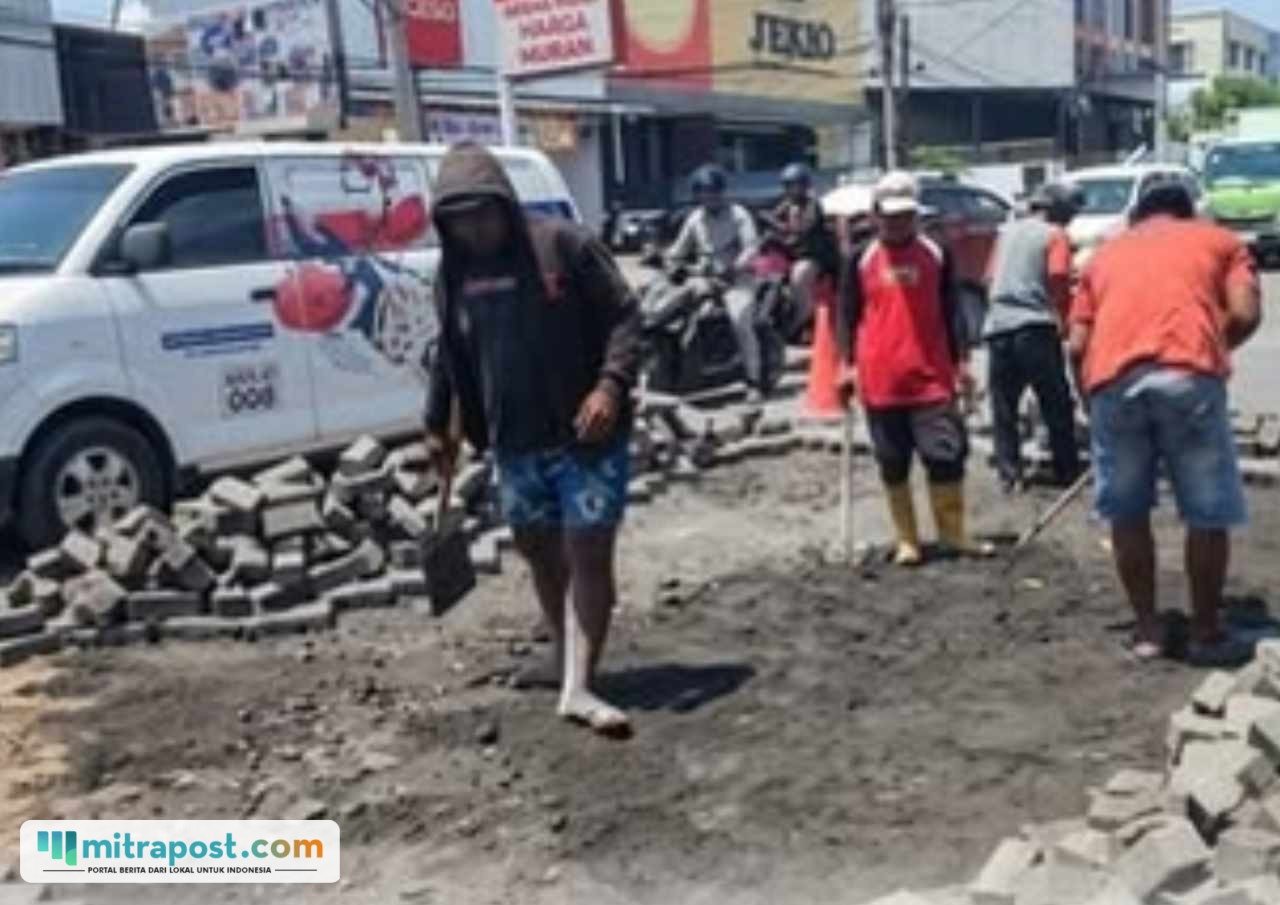 Perbaikan Jalan Citarum/Instagram Dpmptsp Semarang