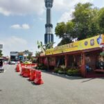 Foto : Pos Pengamanan Terpadu di Alun-alun Simpang Lima Pati, Jumat (14/03/2026). (Sumber. Mitrapost.com/ Ilham)