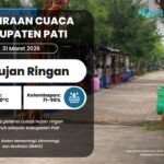 PRAKIRAAN CUACA 31 MARET 2026 Prakiraan Cuaca Pati 31 Maret 2026: Hujan Ringan Menyeluruh