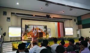 Foto : Suasana Halal bihalal PKS di Gedung PGRI Kabupaten Pati. (Sumber. Mitrapost.com/ Ilham)