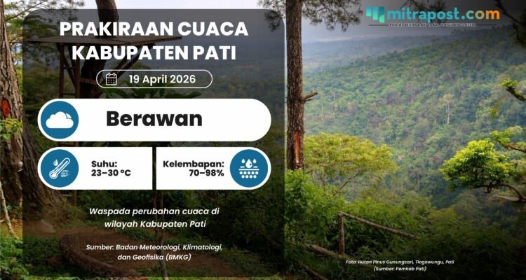Cuaca di Pati Esok Hari Diperkirakan Berawan