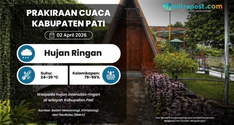 Cuaca Esok Hari di Bumi Mina Tani Diperkirakan Hujan Ringan