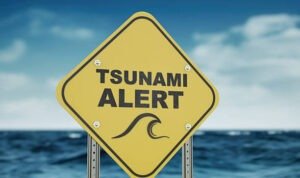 Ilustrasi peringatan tsunami/istock