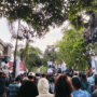 Foto : Demo di Polresta Pati. (Sumber. Mitrapost.com/ Ilham) Tongtek