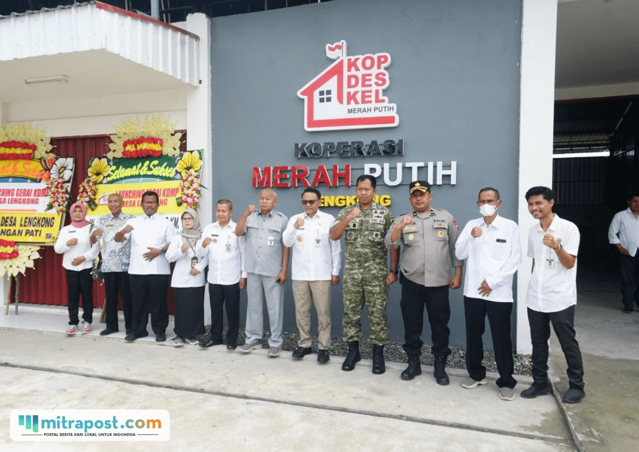 Foto : Launching KDMP di Desa Lengkong Kecamatan Batangan Kabupaten Pati dihadiri oleh Wakil Ketua I DPRD Kabupaten Pati, Hardi, belum lama ini. (Sumber. Mitrapost.com/ Ilham)