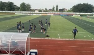 Foto : Popda Sepak Bola Jenjang SMP di Stadion Joyo Kusumo Pati, Sabtu (30/05/2026). (Dok. Wali Murid Puslat Mandiri Pati)