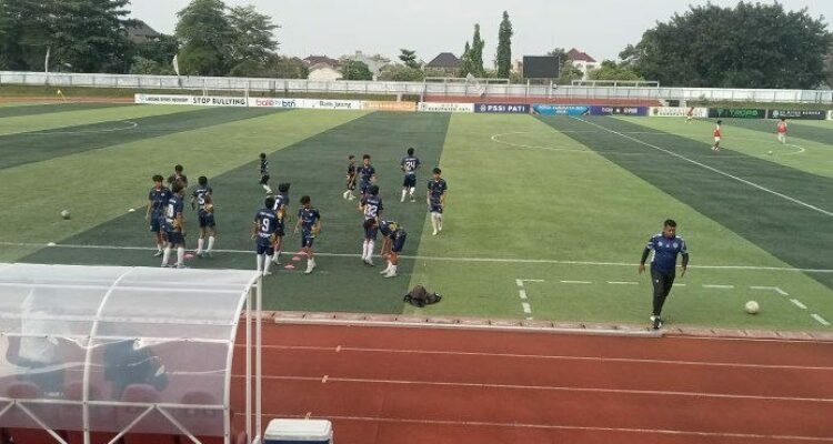 Foto : Popda Sepak Bola Jenjang SMP di Stadion Joyo Kusumo Pati, Sabtu (30/05/2026). (Dok. Wali Murid Puslat Mandiri Pati)