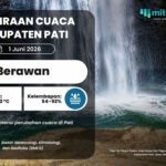 Prakiraan Cuaca Pati 1 Juni Besok: Berawan dengan Suhu Capai 32°C