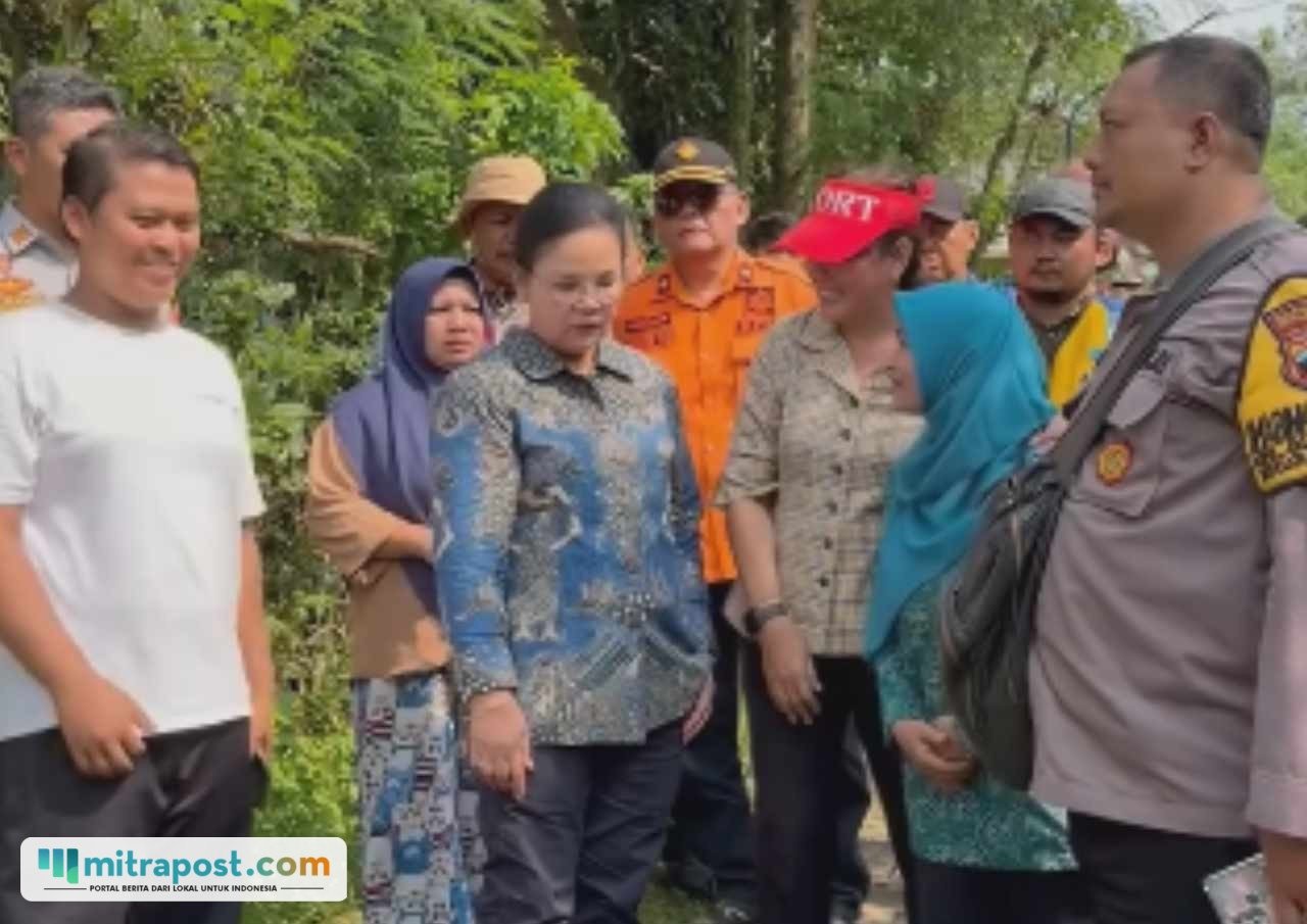 Wali Kota Semarang, Agustina Wilujeng Pramestuti kunjungi lokasi longsor / Instagram @agustinawilujengp