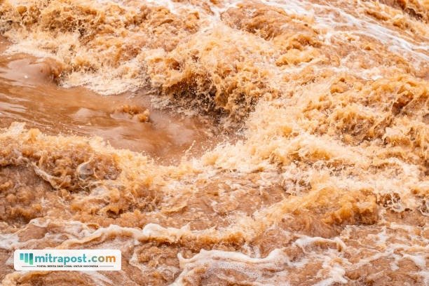 Ilustrasi sungai meluap/istock