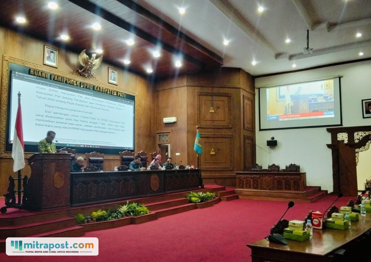 Foto : Rapat Paripurna di DPRD Kabupaten Pati. (Sumber. Mitrapost.com/ Ilham) DPRD Pati
