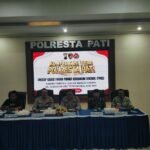 Foto : Konferensi Pers di Lantai II Polresta Pati. (Sumber. Mitrapost.com/ Ilham)