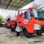 Foto : Armada truk tangki untuk dropping bantuan air bersih terparkir di area BPBD Kabupaten Pati, belum lama ini. (Sumber. Mitrapost.com/ Ilham)