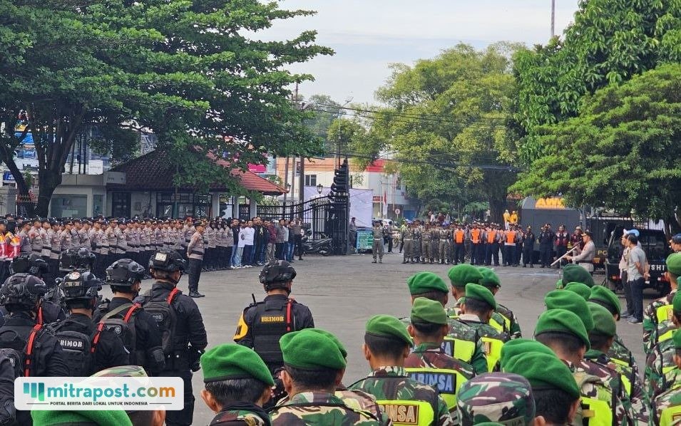 Foto : Apel gabungan di Pendopo Kabupaten Pati. (Dok. Humas Polresta Pati)