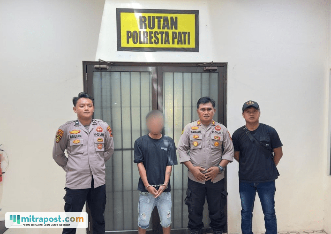 Tersangka Pembakaran Rumah Ayah Kandung di Sukolilo Ditahan di Rutan Mapolresta Pati