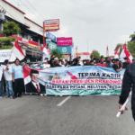 Aksi Demo BRIS di depan kantor Bupati Pati Foto : Aksi Demo BRIS di depan kantor Bupati Pati, Selasa (23/06/2026). (Sumber. Mitrapost.com/ Ilham)