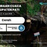 PRAKIRAAN CUACA 8 JUNI Prakiraan Cuaca Esok Hari di Wilayah Pati : Cerah