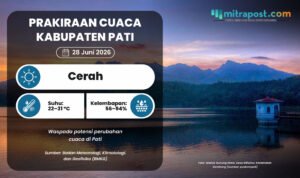 Prakiraan Cuaca Kabupaten Pati Minggu Besok: Cerah dengan Suhu hingga 31°C