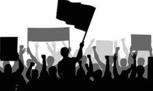 Ilustrasi peserta demo/istock