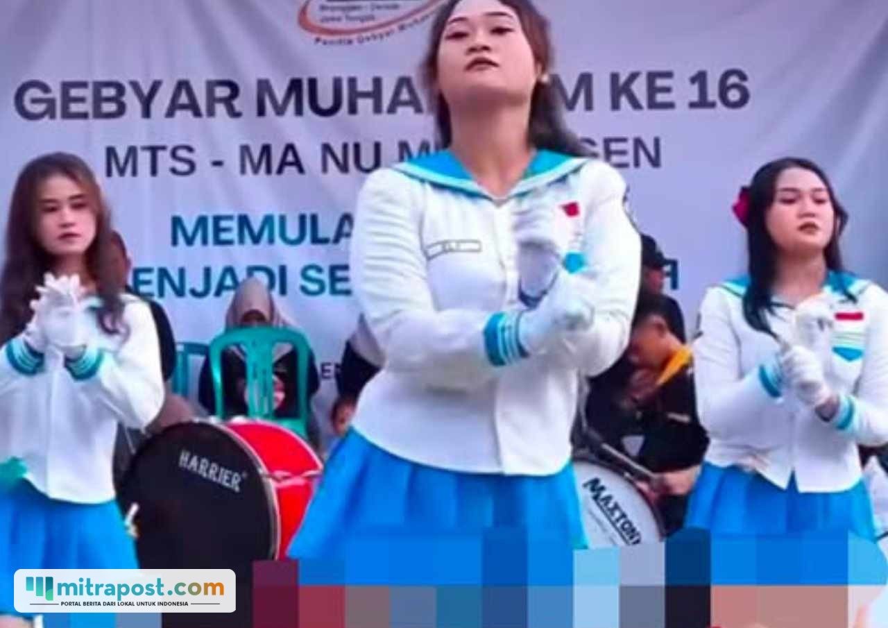 tangkap layar dancer viral di Mranggen, Demak/ facebook
