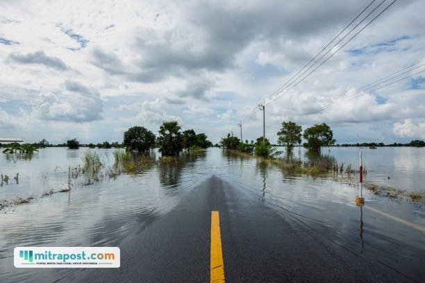 Ilustrasi banjir rob/istock