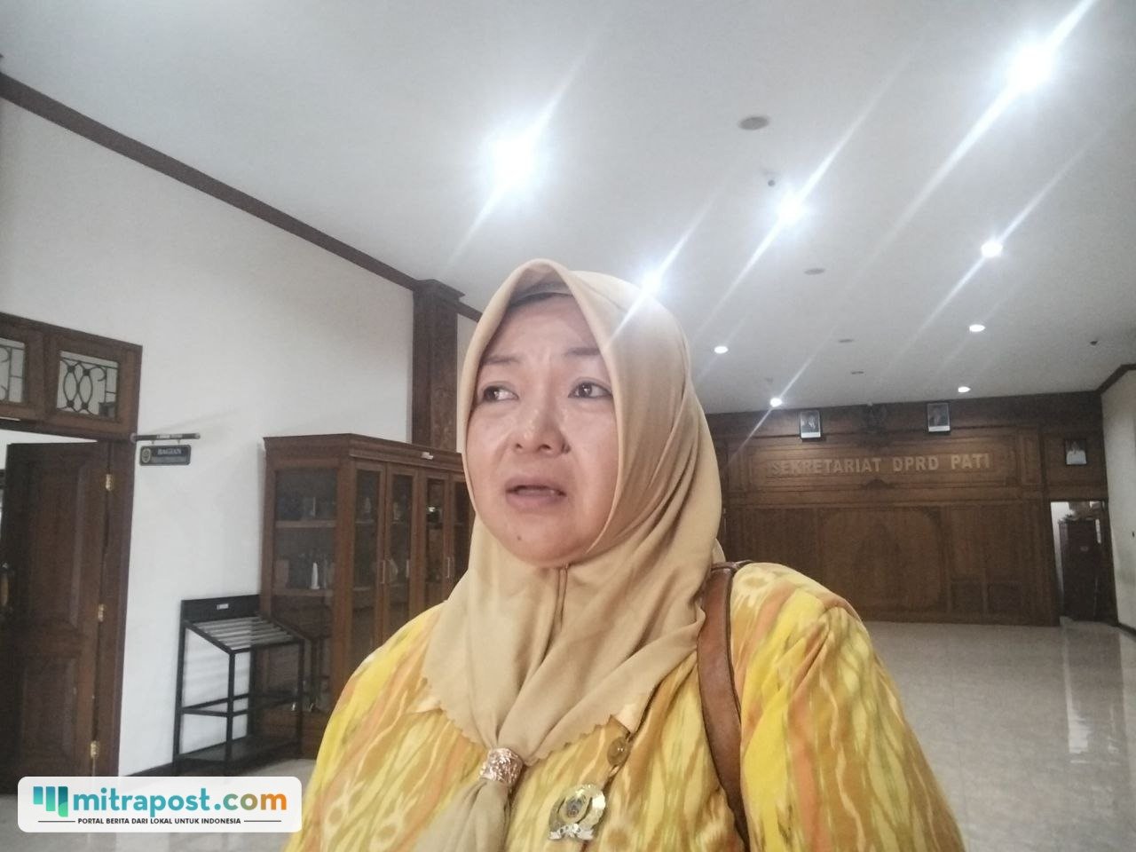 Foto : Ketua DPD Partai Golkar Kabupaten Pati, Endah Sri Wahyuningati. (Sumber. Mitrapost.com/ Ilham)