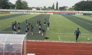 Foto : Popda Sepak Bola Jenjang SMP Tingkat Kabupaten Pati berlangsung di Stadion Joyokusumo, belum lama ini. (Sumber. Mitrapost.com/ Ilham)