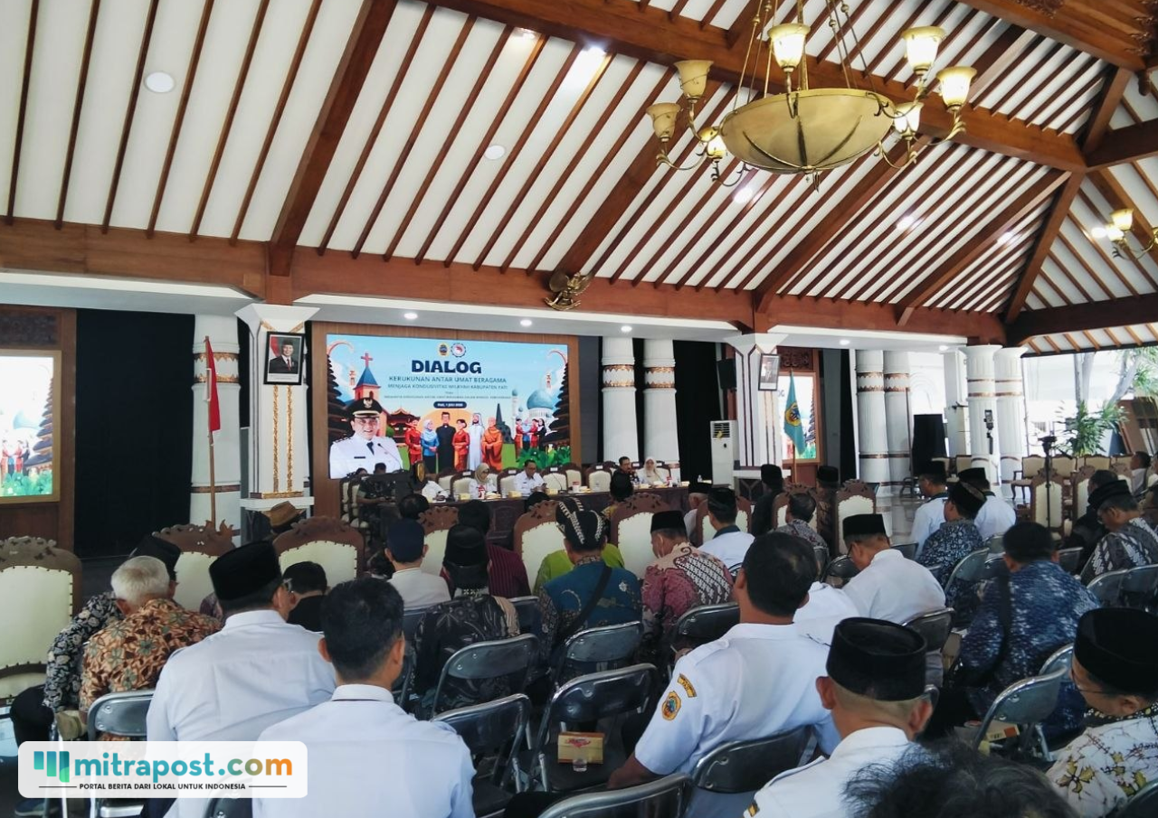 Foto : Dialog kerukunan antar umat beragama di Pendopo Kabupaten Pati, Rabu (01/07/2026). (Sumber. Mitrapost.com/ Ilham)