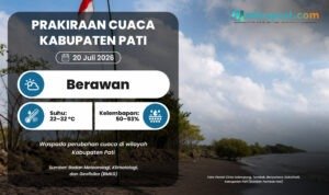 PRAKIRAAN CUACA 20 JULI Cuaca di Pati Esok Hari Berawan dan Cuaca Lebih Kering
