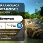 PRAKIRAAN CUACA 21 JULI 2026 Prediksi Cuaca Kabupaten Pati 21 Juli 2026: Berawan Menyeluruh