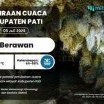 PRAKIRAAN CUACA 9 JULI 2026 Perubahan Cuaca di Pati Berpotensi Waspadakan Masyarakat Atas Potensi Cerah-Hujan Ringan
