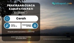 Prakiraan Cuaca Pati Selasa Besok: Cerah dengan Suhu hingga 32 °C Prakiraan Cuaca Pati Selasa Besok: Cerah dengan Suhu hingga 32 °C