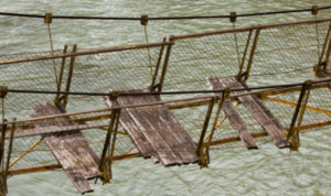 Ilustrasi jembatan gantung/istock
