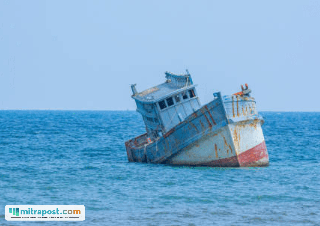 Ilustrasi kapal tenggelam/istock