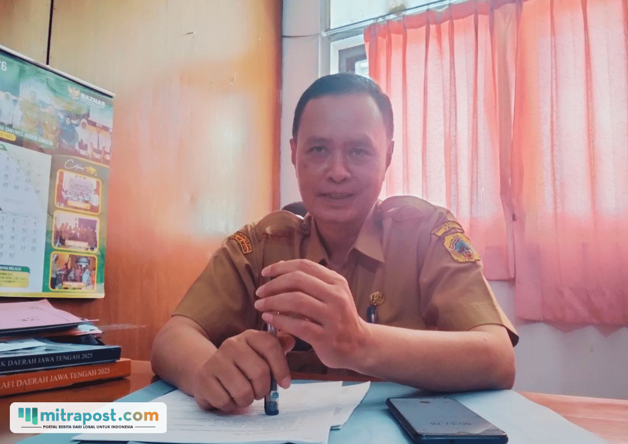 Foto : Kepala Bidang Perpustakaan Dinas Arsip dan Perpustakaan (Dinarpus) Kabupaten Pati, Aris Haryono. (Sumber. Mitrapost.com/ Ilham)