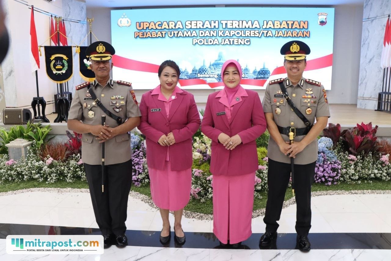 serah terima jabatan Kapolresta Pati berlangsung pada Rabu (29/7/2026) pukul 10.00 Wib di Gedung Borobudur Mapolda Jawa Tengah