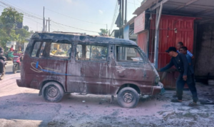 Mobil Carry Terbakar di SPBU Winong Pati, Kerugian Capai Belasan Juta Rupiah