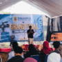 Foto : Peserta Lomba Video Konten Literasi sedang memberikan keterangan kepada para Juri di Halaman Dinarpus Kabupaten Pati, Selasa (28/07/2026). (Sumber. Mitrapost.com/ Ilham)