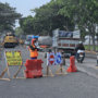 Foto : Perbaikan Jalan Sepanjang 3,24 di Pantura Pati - Rembang tepat Desa Widorokandang Kecamatan Pati. (Sumber. Mitrapost.com/ Ilham)