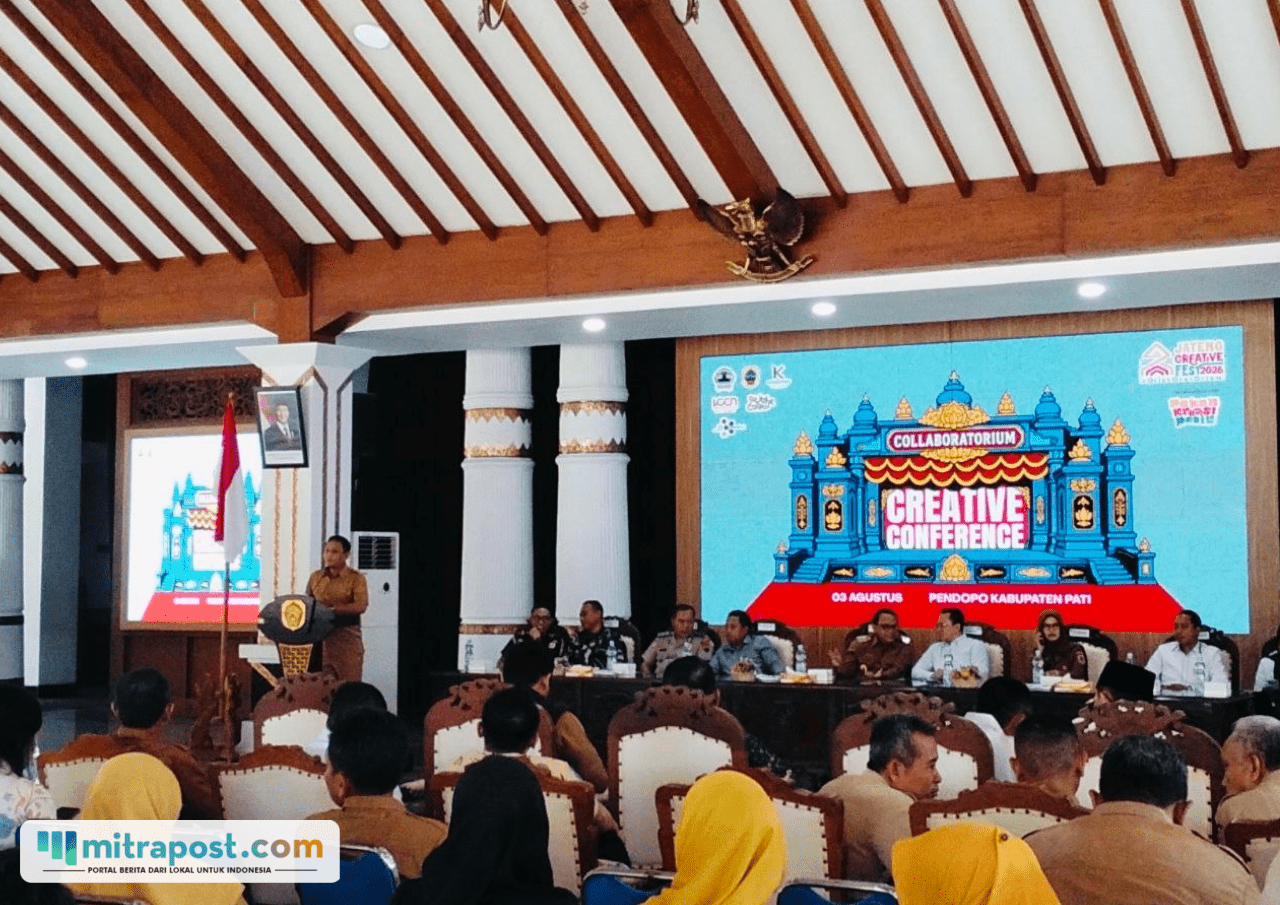 Foto : Kegiatan Jateng Creative Forum di Pendopo Kabupaten Pati, Senin (3/8/2026) siang. (Sumber. Mitrapost.com/ Ilham) UMKM