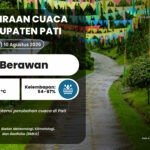Cuaca Pati 10 Agustus: Diprediksi Cerah, Namun Ada Potensi Gelombang Tinggi di Perairan Jateng Cuaca Pati 10 Agustus: Diprediksi Cerah, Namun Ada Potensi Gelombang Tinggi di Perairan Jateng